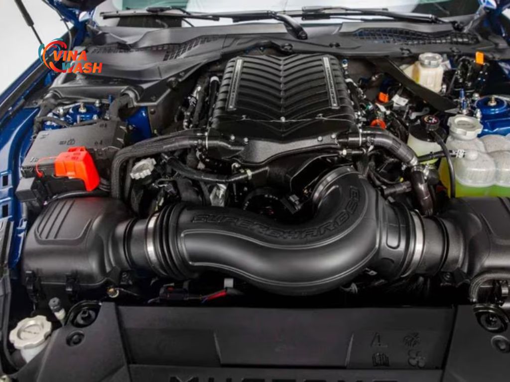 Bản coupe: Động cơ EcoBoost 2.3L I4, tăng áp, hộp số tự động 10 cấp. Công suất 310 mã lực, mô-men xoắn 350Nm.