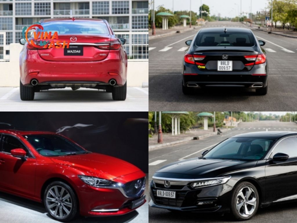 Phần đầu và đuôi xe của cả 2
