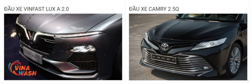 Phần đầu xe của Camry và Lux A2