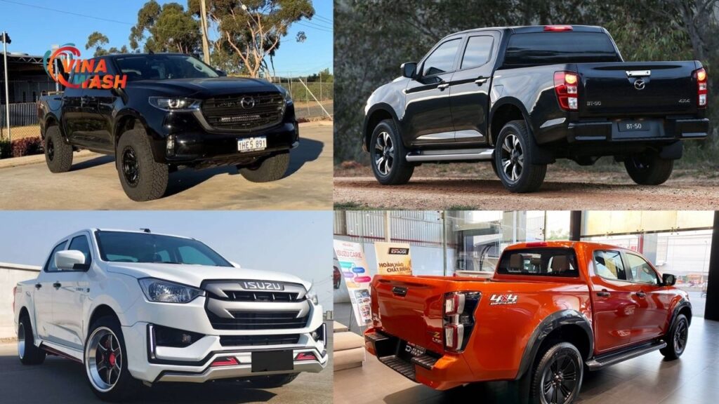 Ngoại thất Isuzu D-Max và Mazda BT-50