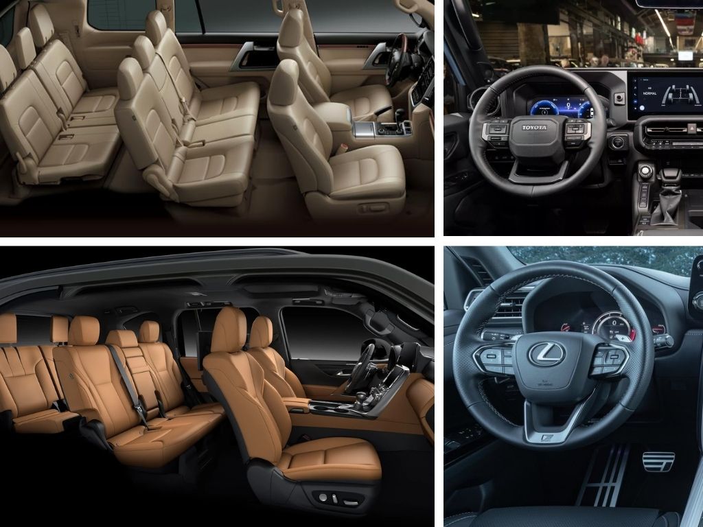Nếu Land Cruiser hướng đến sự tiện nghi thực dụng, thì Lexus LX lại mang đến trải nghiệm cao cấp đỉnh cao. 
