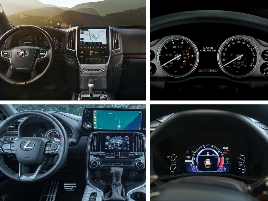 Lexus LX vượt xa Toyota Land Cruiser các trang bị về mặt công nghệ