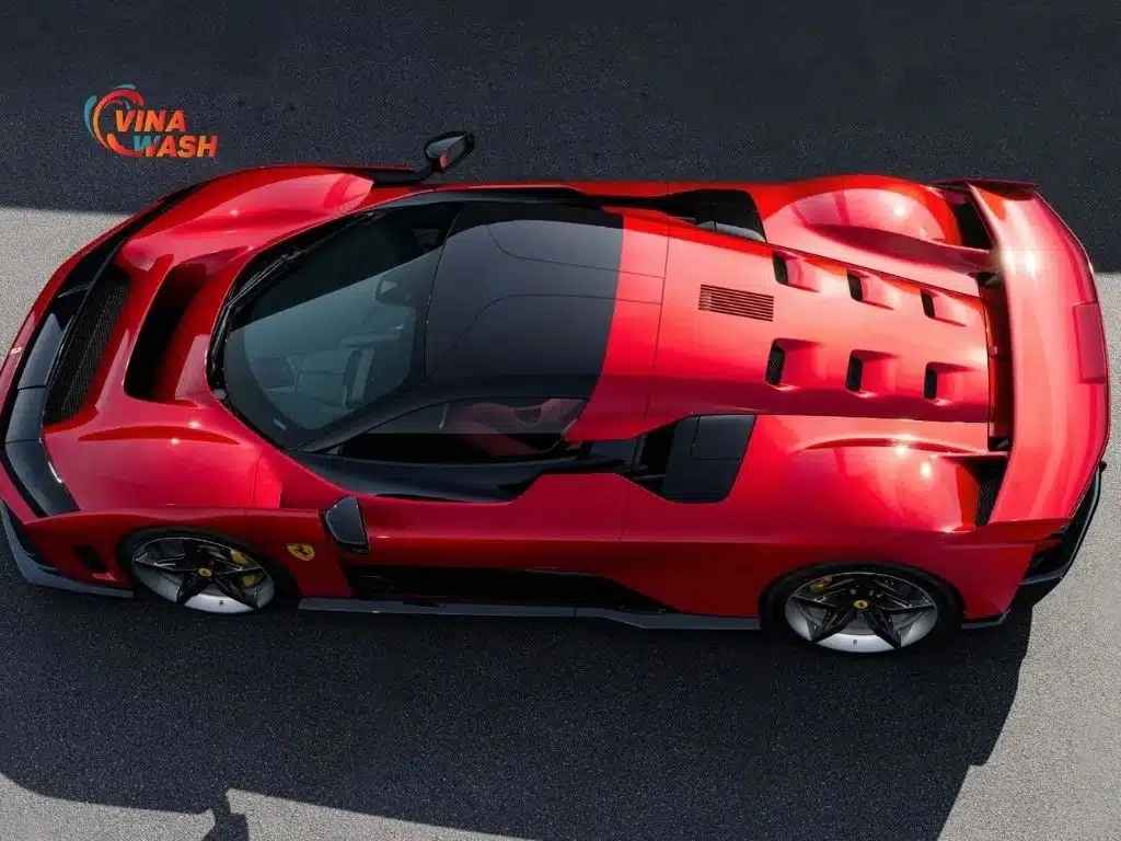 Thiết kế tổng quan của Ferrari F80 nhìn từ trên cao