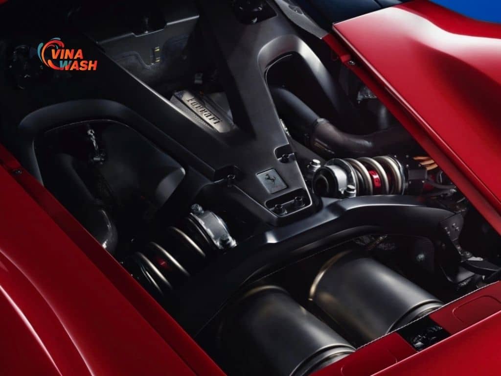 Khối động cơ V6 888 mã lực của Ferrari F80