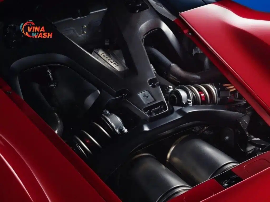 Khối động cơ V6 888 mã lực của Ferrari F80