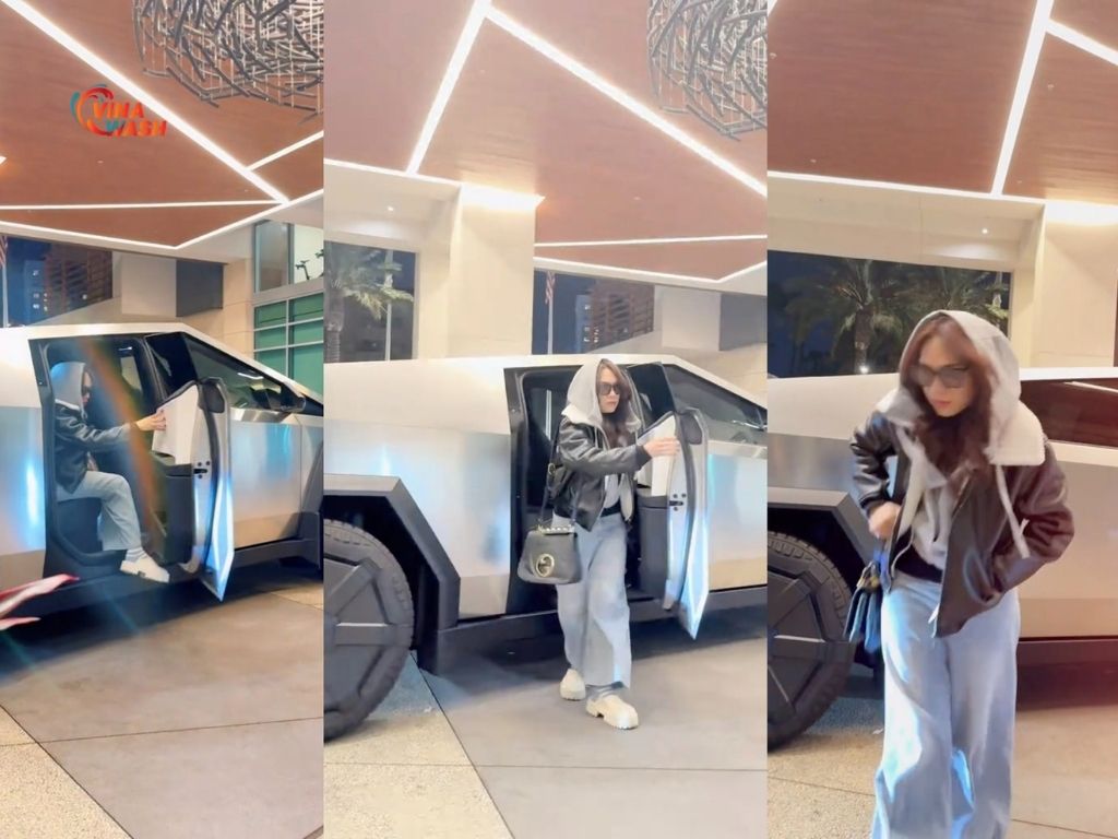 Mỹ Tâm bước Tesla Cybertruck dòng 8