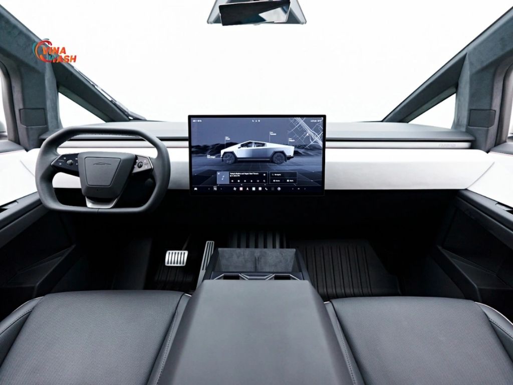 Thiết kế khoang lái của Tesla Cybertruck