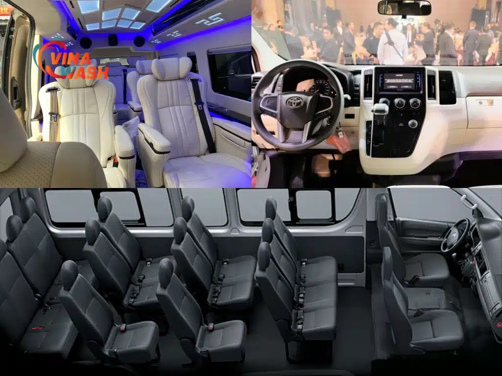 Thiết kế ghế ngồi và khoang lái của Toyota Hiace 