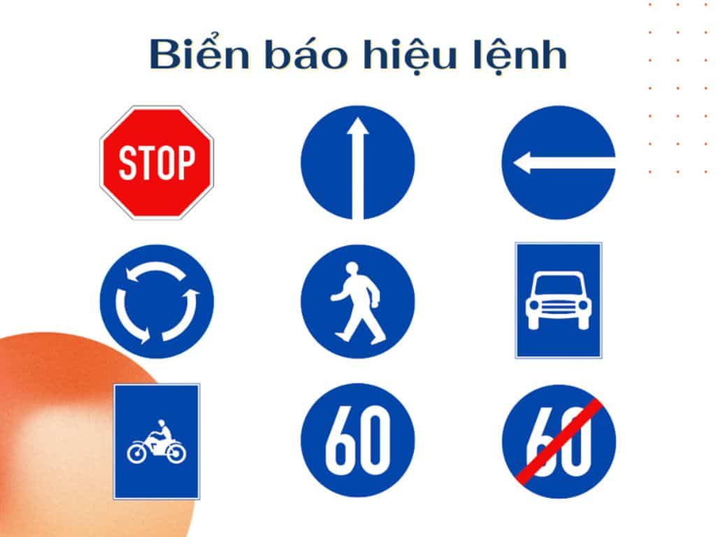 Tổng hợp các loại biển báo hiệu lệnh cơ bản trong giao thông đường bộ Việt Nam