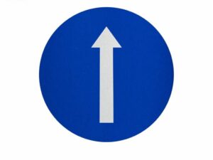 Biển báo hướng đi thẳng phải theo R.301a
