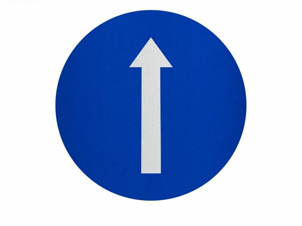 Biển báo hướng đi thẳng phải theo R.301a