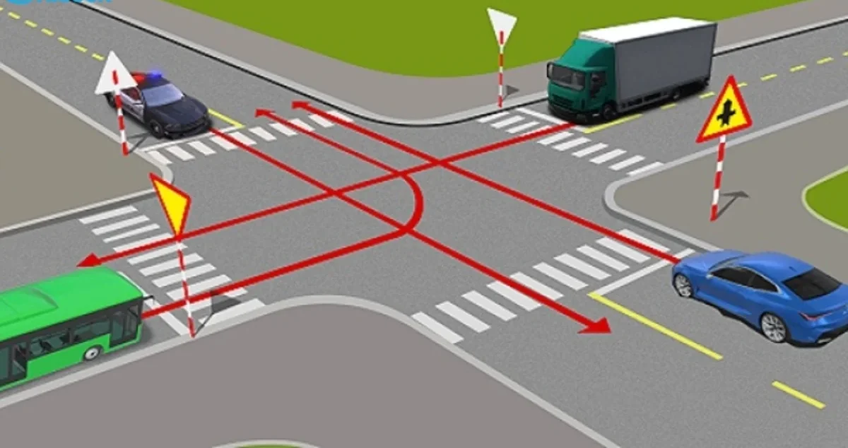 Giao lộ có xe ưu tiên, quy tắc nhường đường tại đường ưu tiên