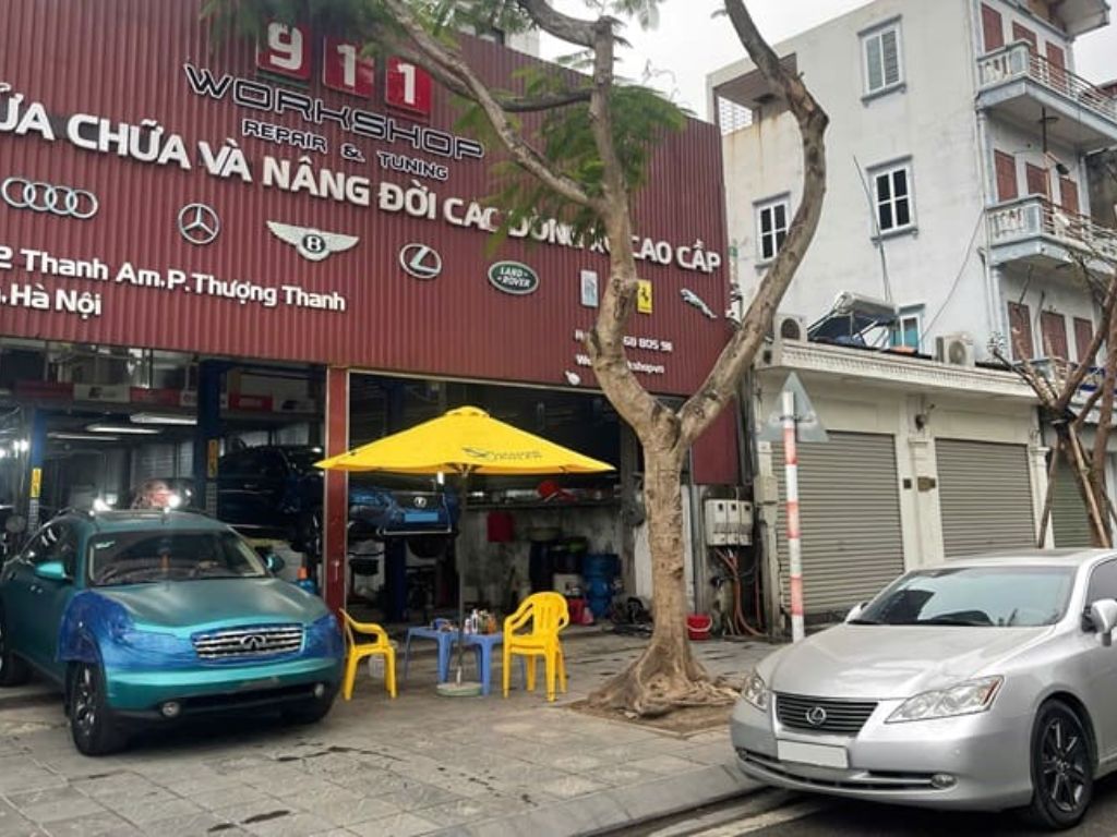 Garage ô tô 911 Workshop chuyên sửa chữa, nâng đời xe sang và tuning tại Hà Nội