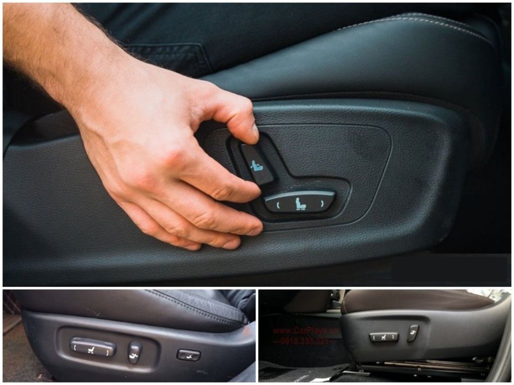 Nút điều khiển ghế chỉnh điện ô tô giúp điều chỉnh tư thế ngồi thoải mái và tiện lợi.