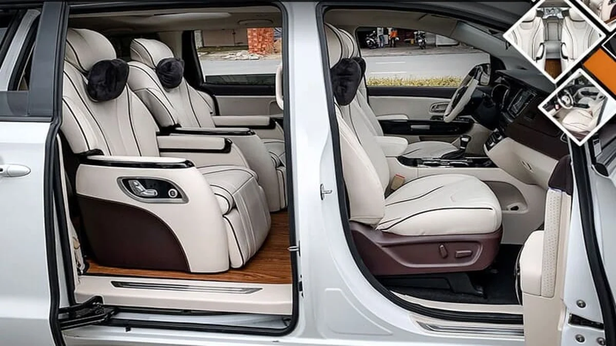 Khoang nội thất hiện đại xe Limousine 7 chỗ Hyundai Custin