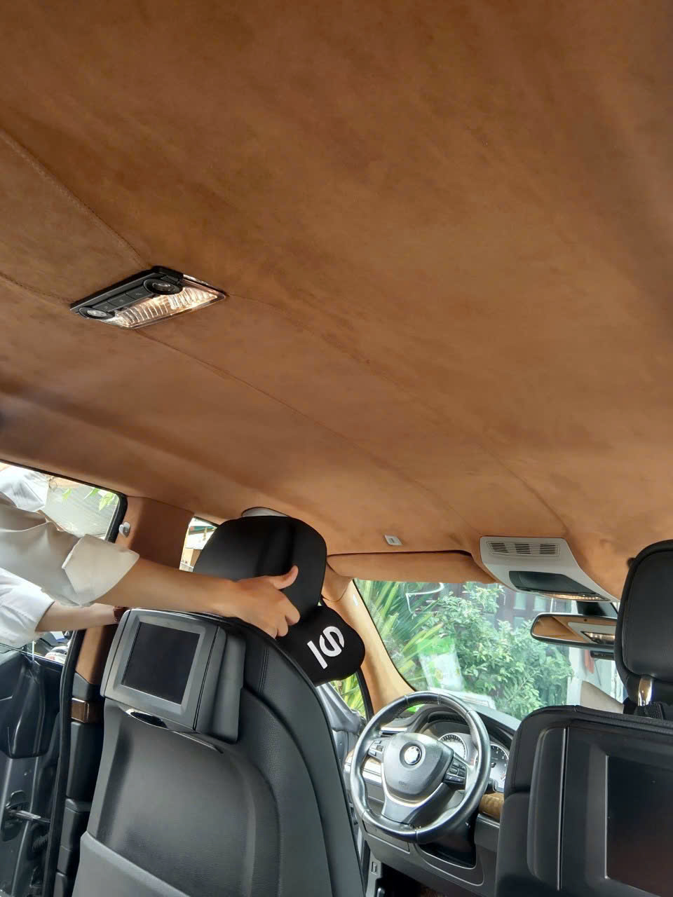 Bọc trần da lộn màu nâu