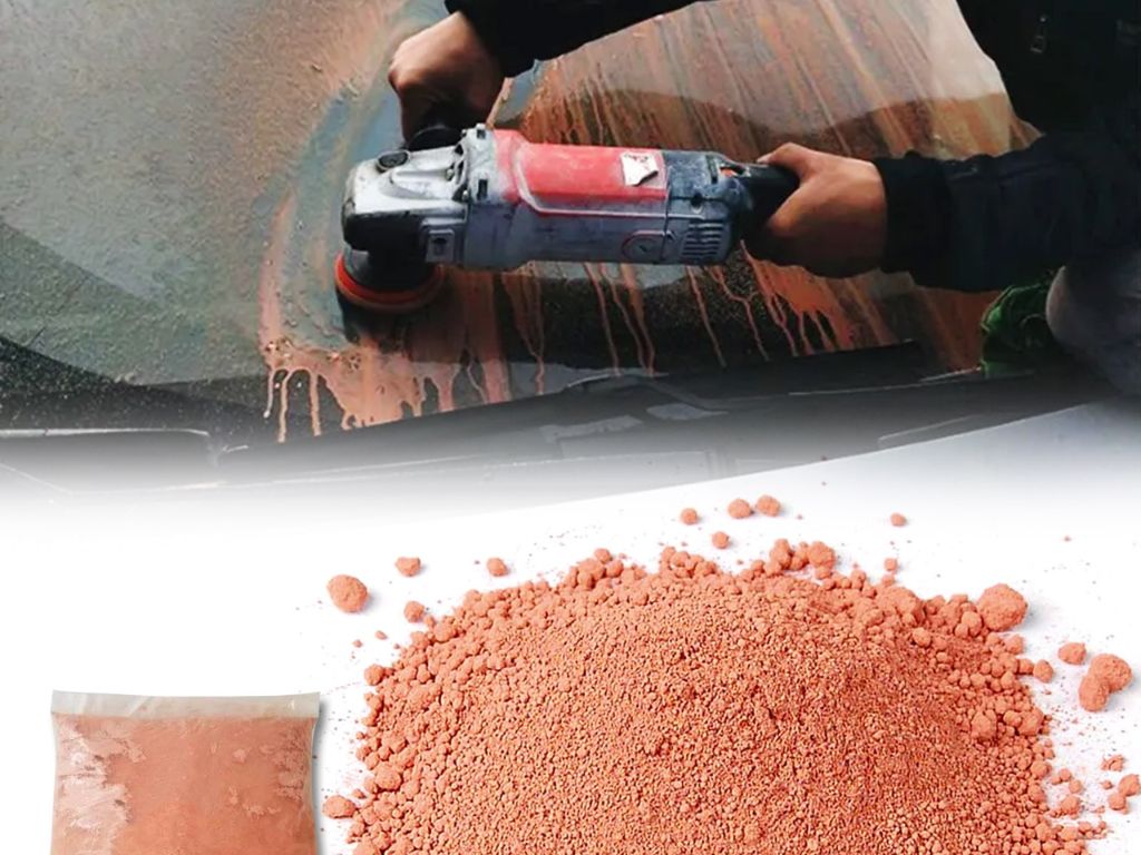 Sử dụng bột oxit cerium và máy đánh bóng – cách xử lý kính ô tô bị trầy xước nặng hiệu quả cao.