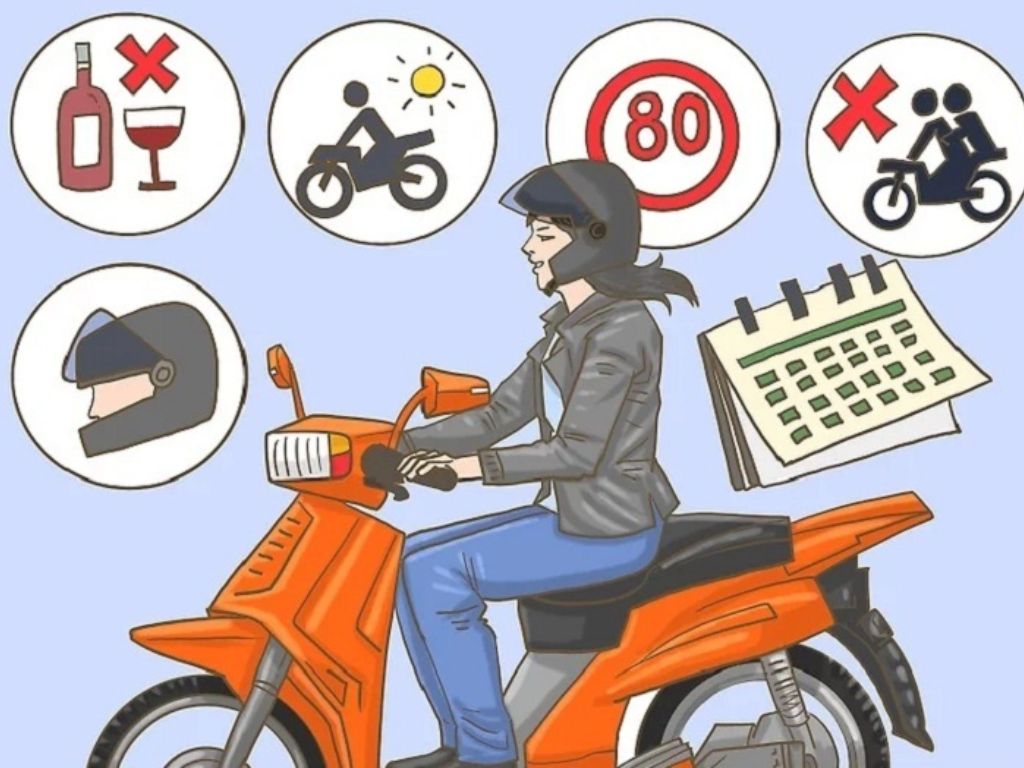 Hình ảnh minh họa quy tắc an toàn giao thông