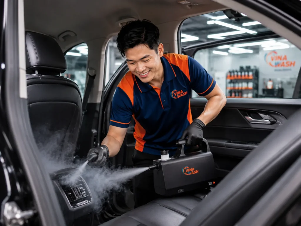 Khử mùi và diệt khuẩn khoang nội thất ô tô bằng máy chuyên dụng C-Airfog
